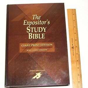 The Expositor's STUDY BIBLE, Giant Print Edition KJV, Jimmy Swaggart, Hardcover